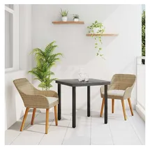 vidaXL Garten Essgruppe 3-tlg. Beige