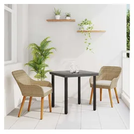 vidaXL Garten Essgruppe 3-tlg. Beige