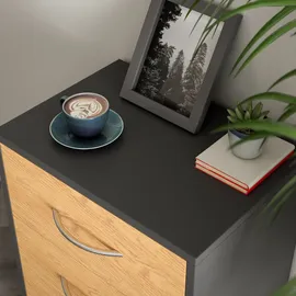 CASARIA Nachttisch Eloise 54x39x28cm Holz-grau