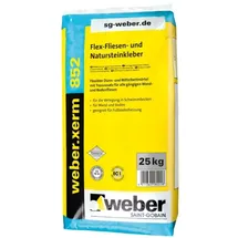SG weber Flex-Fliesenkleber mit Trasszusatz 25 kg Grau