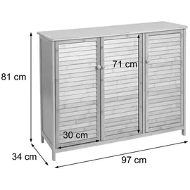 MCW MCW-B18 Sideboard 97 x 81 x 34 cm Braun/Bambus