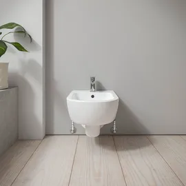 Duravit D-Code 37x54cm, mit Hahnloch, Überlauf, weiß