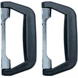 HMF 14973-02 Koffergriff, Tragegriff aus Kunststoff 2 Stück 14 x 7 cm Schwarz