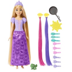 Mattel® Anziehpuppe Disney Prinzessin, Haarspiel Rapunzel Puppe und Zubehör bunt