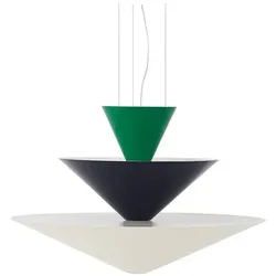 &Tradition - Gio LN14 Pendelleuchte Ø60 Signal Green/Deep Blue/Ecru White