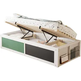 stilvora Kinderbett 90 x 200 cm Kiefer MDF weiß