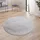 Paco Home Cadiz 630 Kurzflorteppich Ø 120 cm silberfarben