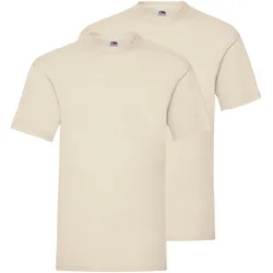 Doppelpack Fruit of the Loom Valueweight T-Shirt, natur, M