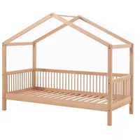 58 aufm Kessel Hausbett Kelci 90 x 200 cm Buche massiv lackiert natur/braun