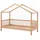 58 aufm Kessel Hausbett Kelci 90 x 200 cm Buche massiv lackiert natur/braun
