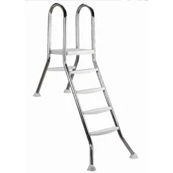 myPOOL Edelstahl Halbhochbeckenleiter 1,50 m