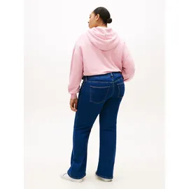 Tommy Hilfiger Curve Weite Jeans TOMMY HILFIGER CURVE "CRV DNM EMI FLARE RW", Damen, Gr. 54, N-Gr, emi, Denim/Jeans, Obermaterial: 82% Baumwolle, 16% Polyester, 2% Elasthan, unifarben, weit knöchellang, Jeans, in großen Größen, in ausgestellter Form