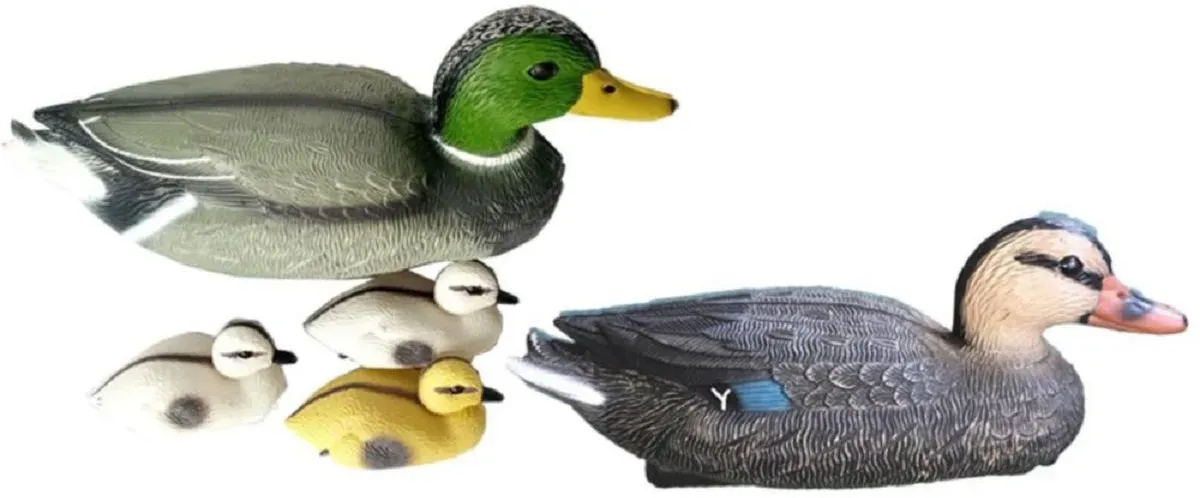 Schwimmenten-Familie für Teich, Deko-Enten