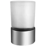 Ambrosya Zahnbürstenhalter Edelstahl/Glas Silber