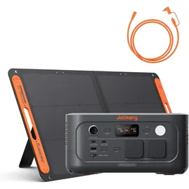 Jackery E500 V2 512 Wh mit 100W Solarpanel und 5M Verlängerungskabel