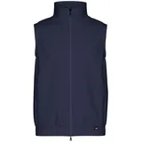 TRIGEMA Steppweste TRIGEMA "TRIGEMA Weste aus bequemem Sweat-Material", Herren, Gr. M, blau (navy), 70% Baumwolle, 30% Polyester, Westen Steppweste