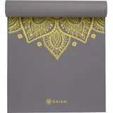 Gaiam Premium Yoga Mat Citron Sundial 6mm - grau