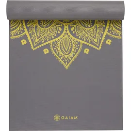 Gaiam Premium Yoga Mat Citron Sundial 6mm - grau