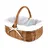 PM24 Weidenkorb Einkaufskorb Picknickkorb 33 x 23 x 13 cm braun
