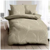 KAEPPEL Mako-Satin Bettwäsche Organic 135x200 cm + 80x80 cm | khaki - grün