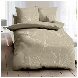 KAEPPEL Mako-Satin Bettwäsche Organic 135x200 cm + 80x80 cm | khaki - grün