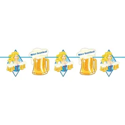 Papier Girlande Oktoberfest Bierkrüge