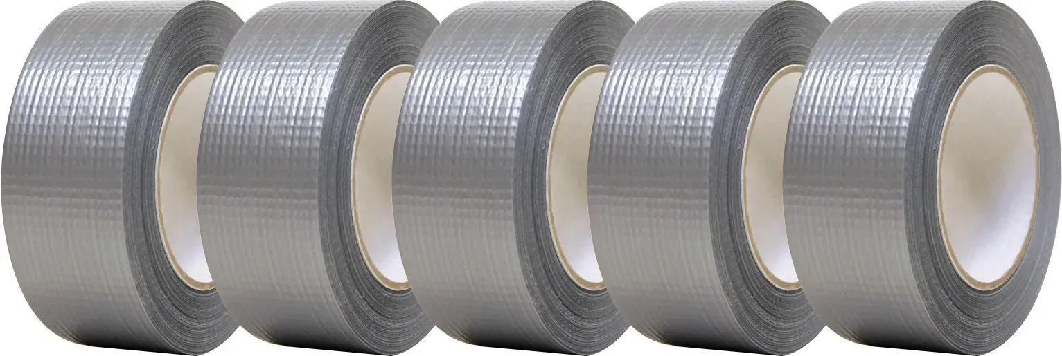 Gerband 246 Gaffa Tape Gewebeklebeband 48mm x 50m Silbergrau 5x Set