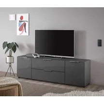 HBZ Santorin Lowboard 180 x 55 x 40 cm Grau Holzwerkstoff