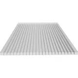 Hohlkammerplatten 11 STK: 1200x700mm – Polycarbonat Doppelstegplatten 6mm Klar – UV-beständige Stegplatten für Gewächshaus & Carport – Witterungsbeständig & Bruchfest – Maßtoleranz ±3-5mm