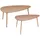 ATMOSPHERA CREATEUR D'INTERIEUR Nesting-Tische Mileo 98 x 88 cm Kiefer massiv beige