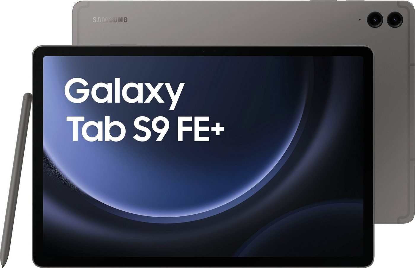 Samsung Galaxy Tab S9 FE+ Tablet (12,4", 128 GB, Android,One UI,Knox, AI-Funktionen) grau