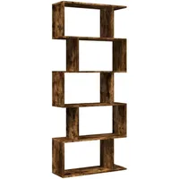 vidaXL Bücherregal 5 Etagen 70 x 24 x 161 cm Braun