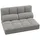Costway Klappbares Bodensofa 3 In 1 Schlafsofa mit 2 Kissen Hellgrau