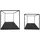 Wandregal 65 x 15 x 15 cm Schwarz