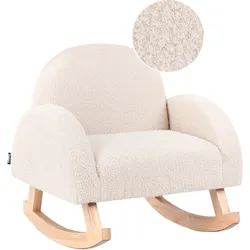 Kinder Schaukelstuhl Bouclé hellbeige HUG
