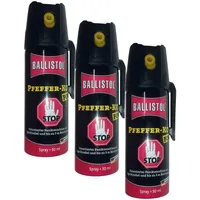 KO Pfefferspray Jet | Fog Verteidigungsspray | Abwehrspray Hundeabwehr | zur Selbstverteidigung | Sparset | Made in Germany (FOG 50 ML 3 Stk)