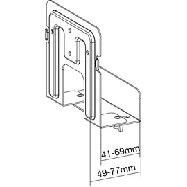 InLine InLine® Halterung für Mediageräte / Streaming-Boxen, 41-69mm