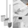 casativo WC-Bürste 2er Set Weiß/Grau