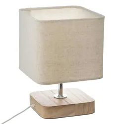 WellHome - Tischlampe aus Holz, 21 cm