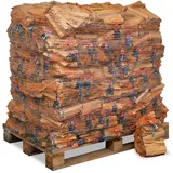 HEIZFUXX® Anzündholz 480 dm3 Palette – 96x5dm3 Säcke Premium Anmachholz