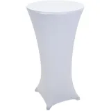 Mendler Stehtischhusse HWC-J30 Weiß Ø 60 cm