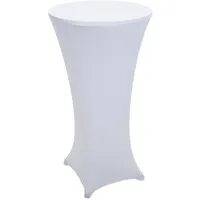 Mendler Stehtischhusse HWC-J30 Weiß Ø 60 cm