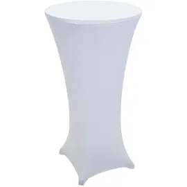 Mendler Stehtischhusse HWC-J30 Weiß Ø 60 cm