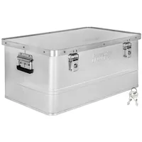 Trucky Aluminium Box mit Deckel Silber Alu Kiste Box