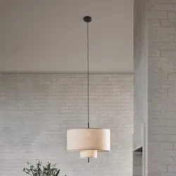 Margin Pendelleuchte Beige Canvas Ø70 - 44.5