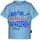 TRIGEMA T-Shirt TRIGEMA "TRIGEMA T-Shirt mit lustigem Spruch-Print", Mädchen, Gr. 80, blau (horizont), Feinripp, 100% Baumwolle, Basic, Rundhals, Shirts T-Shirt