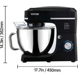 Vevor Teigmixer 1400 W Schwarz