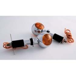 Shin Yo Bulls Eye, Lenkerendenblinker - Verchromt Orange