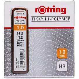 Rotring Feinminen-Bleistiftminen schwarz HB 1,0 mm, 12 St.