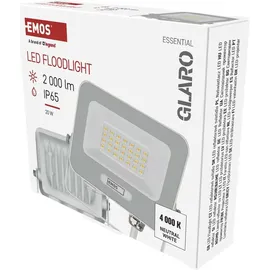 EMOS LED Aluminium-Strahler 20 W 20 cm 1 Stück weiß